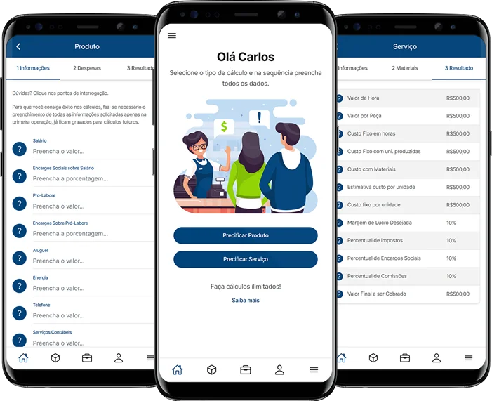 Lucro Certo financial pricing app — developed by Dynamica Soft